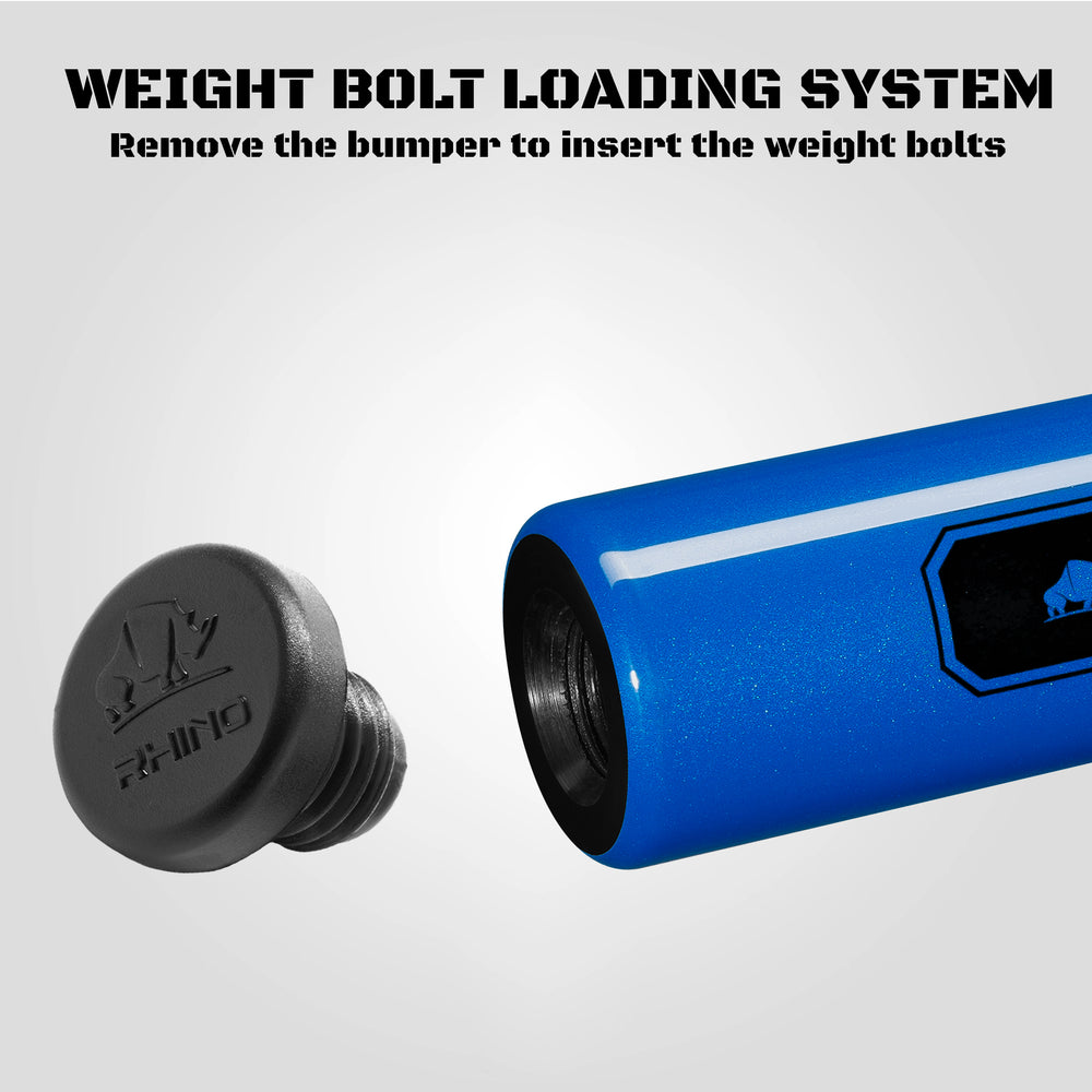 Rhino RCLUMSWOBL125 Luminax Series Pool Stick with Sport Wrap - Ocean Blue