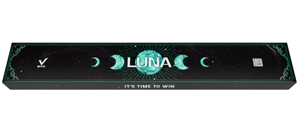 EVO Luna Malachite Eclipse Leather Wrap Pool Cue Maxbing Edition