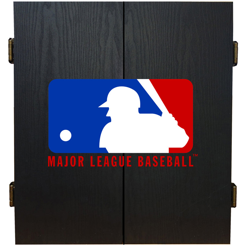 MLB Fan's Choice Dartboard Cabinet Set