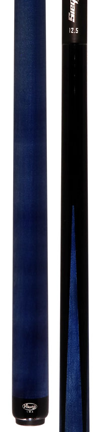 Viking Motore Series Midnight Black with 4 Blue Inlaid Points Play Cue with 12.5mm Siege Carbon Fiber Shaft
