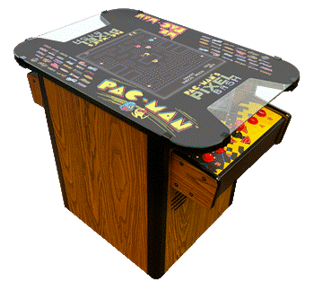 Pac-Man Pixel Bash Arcade Cocktail Wood