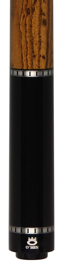 O'Min OM-N02 Pool Cue - Ebony with Bocote Wrap Section 2