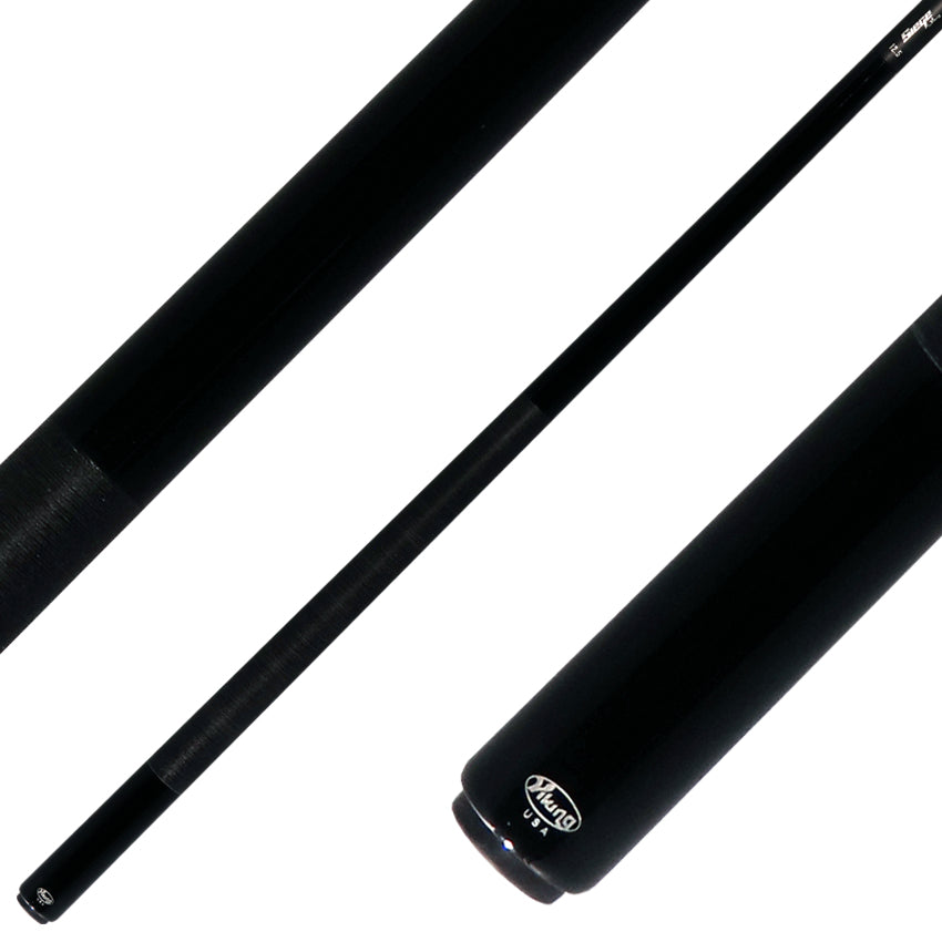 Viking Ovation Series Midnight Black Stained Maple Play Cue with 12.5mm Siege Carbon Fiber Shaft
