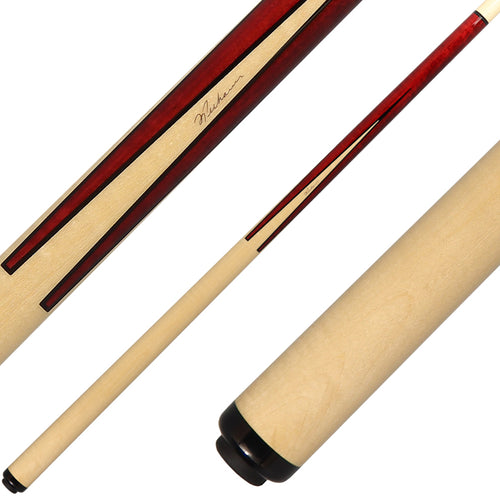 J Pechauer P02R Pro Series Pool Cue - Red Stain 1