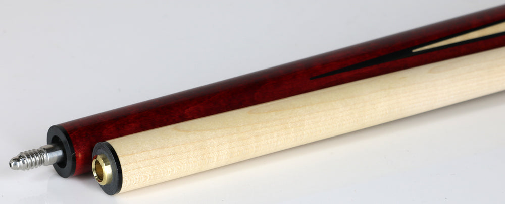 J Pechauer P02R Pro Series Pool Cue - Red Stain
