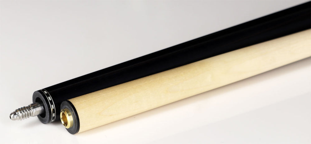 J Pechauer P04R Pro Series Pool Cue - Ebony Stain with Smoke Wrap Section