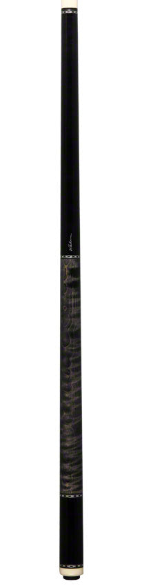 J Pechauer P04R Pro Series Pool Cue - Ebony Stain with Smoke Wrap Section