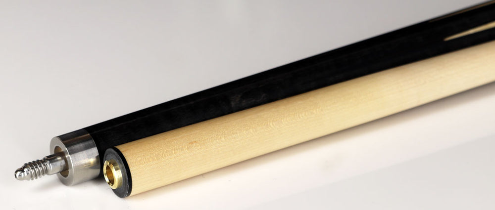 J Pechauer P07N Pro Series Pool Cue - Carbon Stain with Natural Points