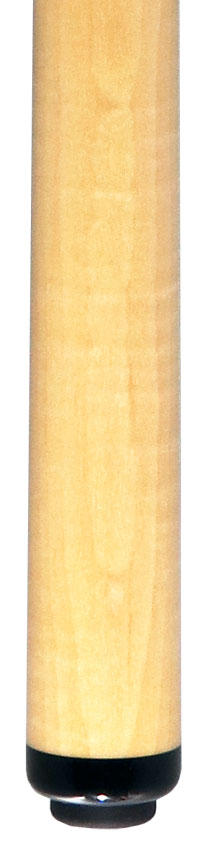 J Pechauer P07R Pro R Series No Wrap Pool Cue - Carbon-Stained Maple with Maple Points and Abalone Inlays
