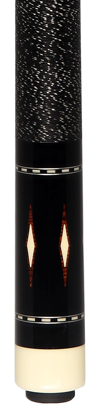 J Pechauer P14R Pro Series Pool Cue - Maple with Black Points and Cocobolo Inlays 2