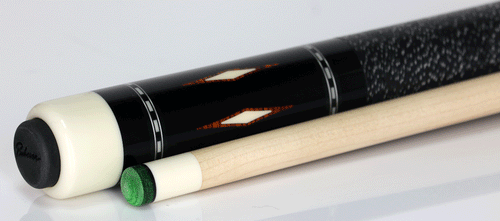 J Pechauer P14R Pro Series Pool Cue - Maple with Black Points and Cocobolo Inlays 4