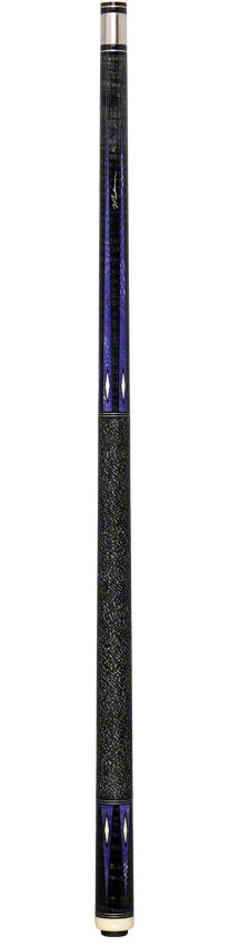 J Pechauer P19C-P Pro Series Pool Cue - Ebony Stain with Purple Avorion Points