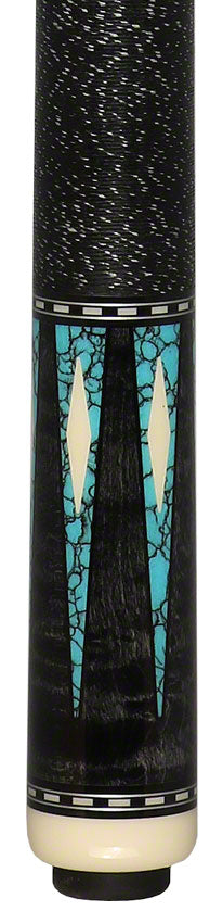 J Pechauer P19C-TQ Pro Series Pool Cue - Ebony Stain with Turquoise Points 3