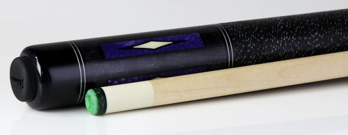 J Pechauer P20C-P Pro Series Pool Cue - Charcoal Stain with Purple Avorion Points 3