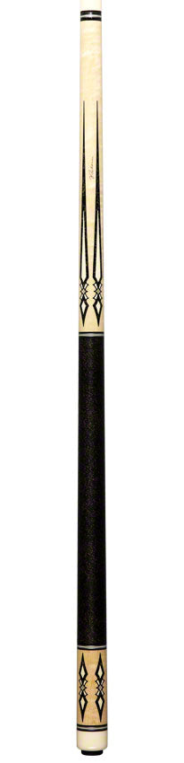 J Pechauer P22N Pro Series Pool Cue - Maple with Sim. Ebony and Gold Vein Inlays 6
