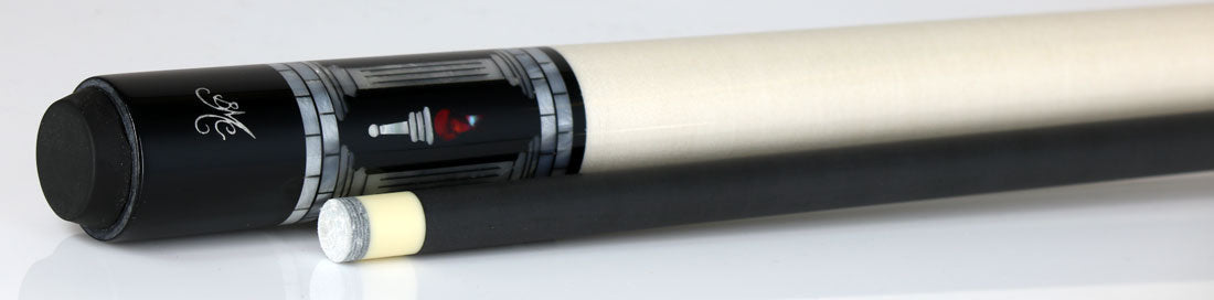 Meucci Designer Series PEARLTWHC Pool Cue - Pearl Torch White Wrap with Carbon Shaft