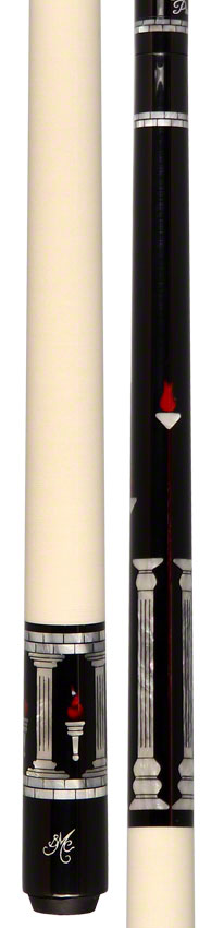 Meucci Designer Series PEARLTWHC Pool Cue - Pearl Torch White Wrap with Carbon Shaft
