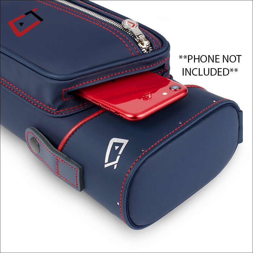 Cuetec Pro Line Navy 3x5 Hard Professional Pool Cue Case - 95-757N