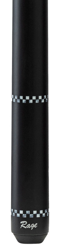 Rage RG01 Wrapless Pool Cue - Black Checkers