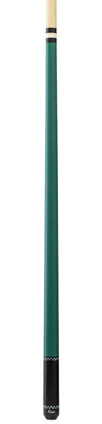 Rage RG04 Wrapless Pool Cue - Forest Green with Checkers
