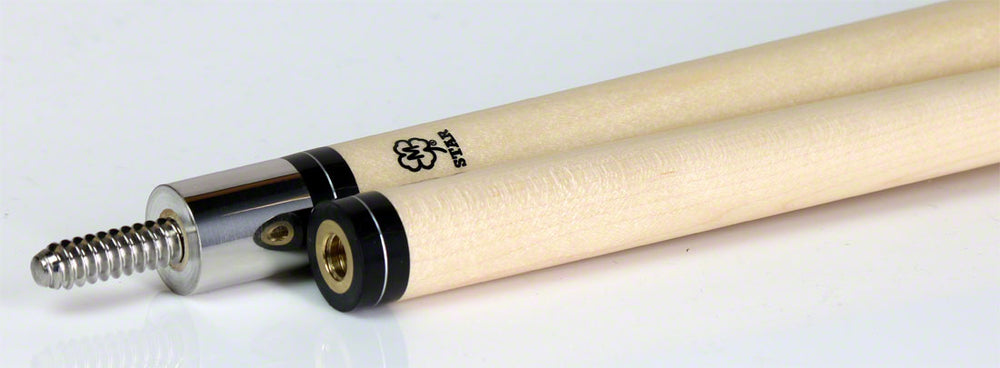 Star S86 Break/Jump No Wrap Pool Cue - Hardrock Maple with Irish Linen Wrap