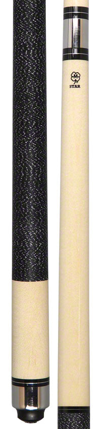 Star S86 Break/Jump No Wrap Pool Cue - Hardrock Maple with Irish Linen Wrap