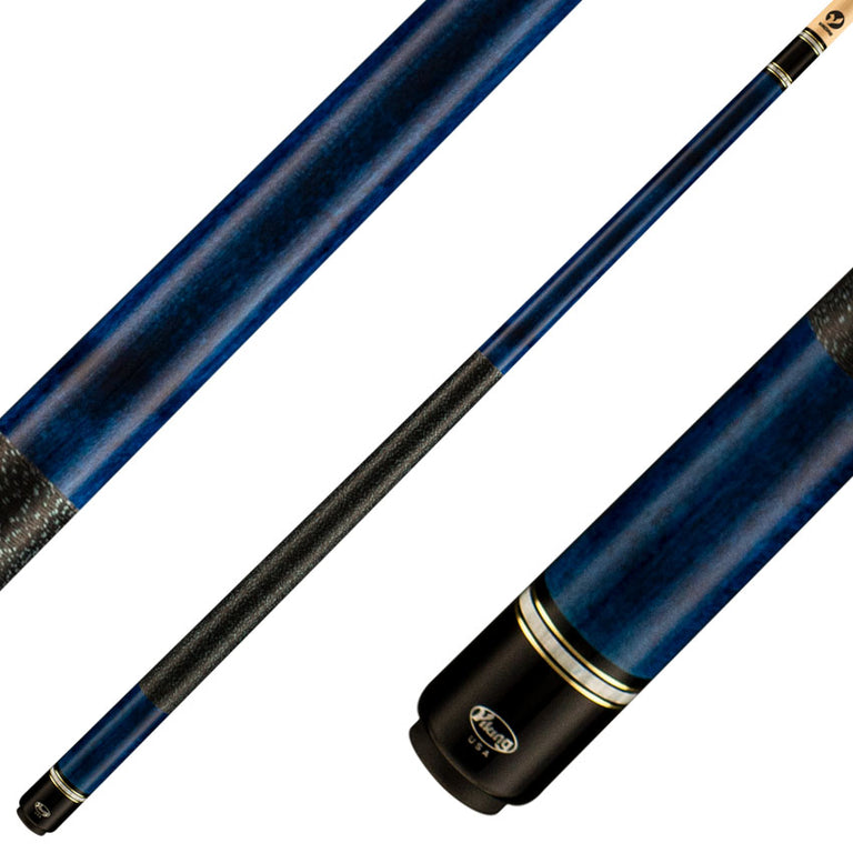 Viking ST0407 Storm Series Play Cue - Ocean Blue-Stained Maple