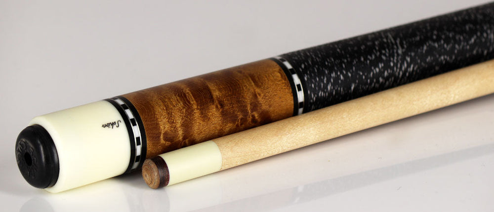 Schon STL2DS Pool Cue - Dark Stained Birdseye Maple