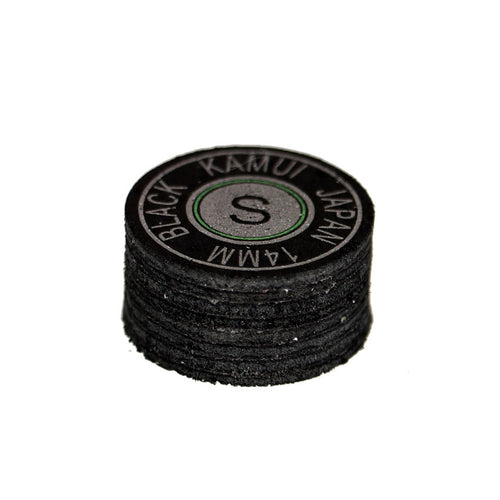 Kamui Black Laminated Leather Pool Cue Tips 3