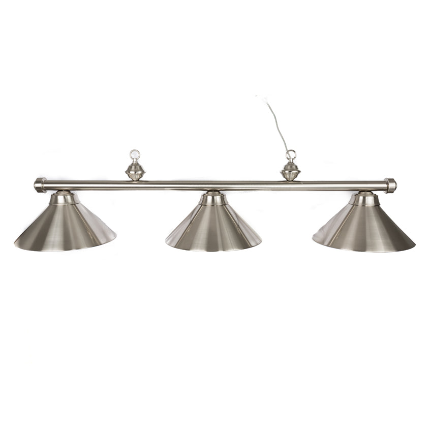 Presidential Billiards Pool Table Light - Stainless Steel with Stainless Steel Accents and Shades