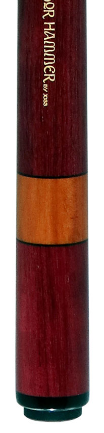 Joss JOSTHPHOLD-DIS Thor Hammer Break Cue - Purpleheart with Stained Maple Rings
