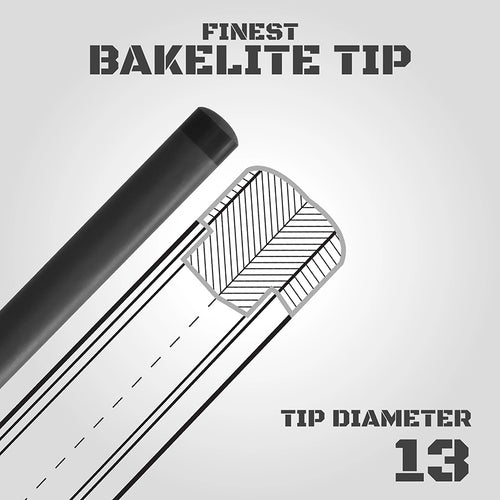 Rhino RCBRKKOM2 Komet 2 Carbon Break Cue - Silver 3