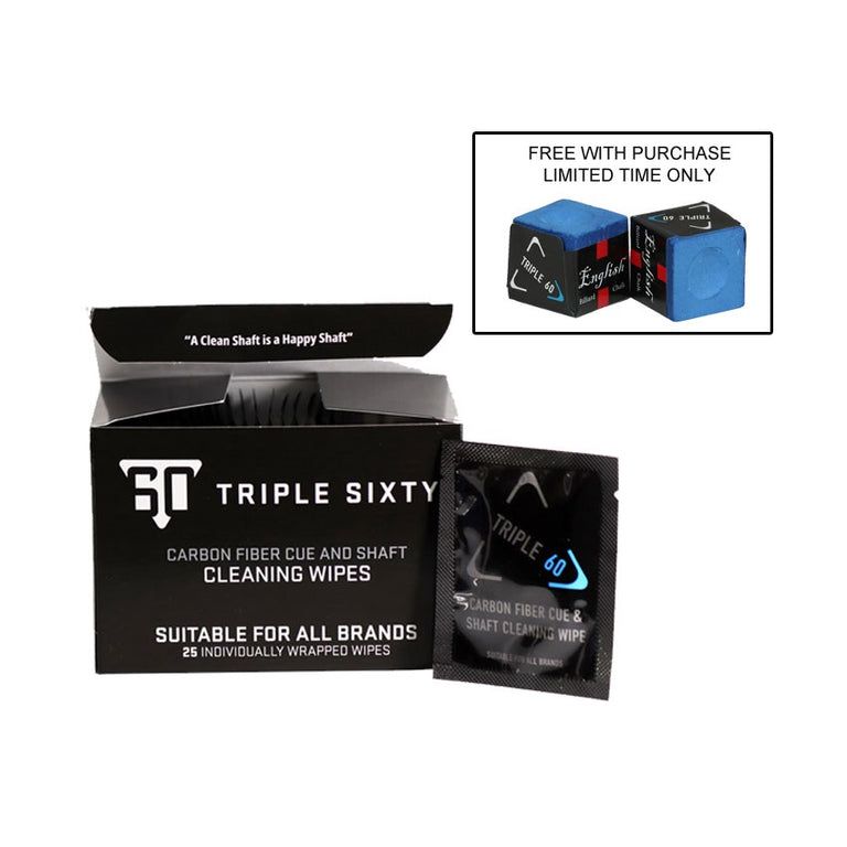 Triple 60 Carbon Shaft Cleaning Wipes