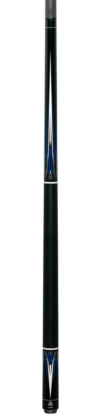 Linc LC102 Black with Blue / Silver / White Graphic Cue & Carbon Fiber Shaft 6