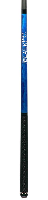 Jacoby BlaCkOut JACBKOUTSGBLSport Wrap Carbon Fiber Break/Jump Cue - Blue