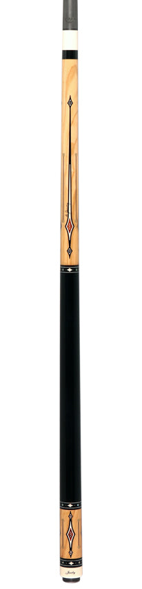 Jacoby Heritage Collection Olivewood with Cocobolo Inlays and Ebonized Maple No Wrap Pool Cue