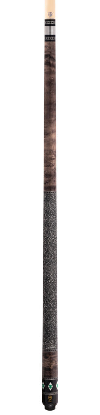 McDermott SL03 Select Series Cue - Light Gray Stain with Clover Inlays 4
