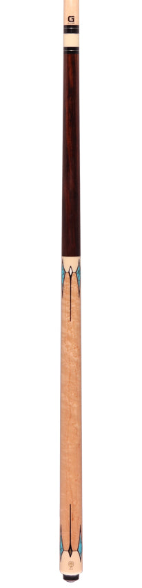McDermott G411 G Series No Wrap Pool Cue - Rosewood with Birdseye Maple No Wrap Handle