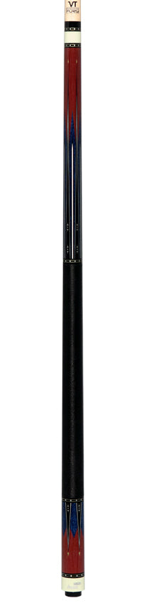 Fury VT3 Graphic Pool Cue with Pebble Grain Leather Wrap