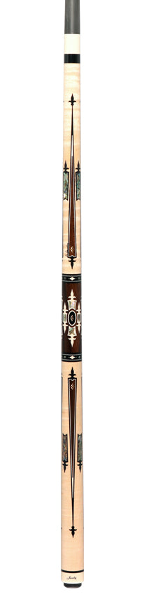 Jacoby Heritage Collection Maple with Ziricote Points and Abalone Inlays Pool Cue 6