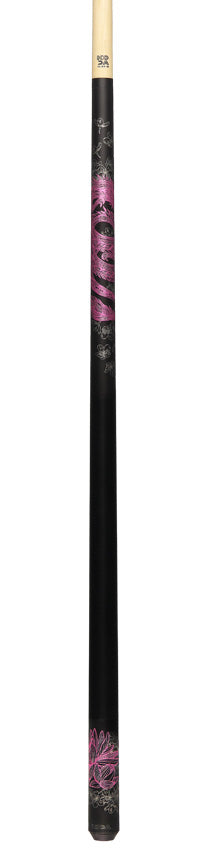 KODA KDV15PK No Wrap Pool Cue - Pink Dragon Graphic