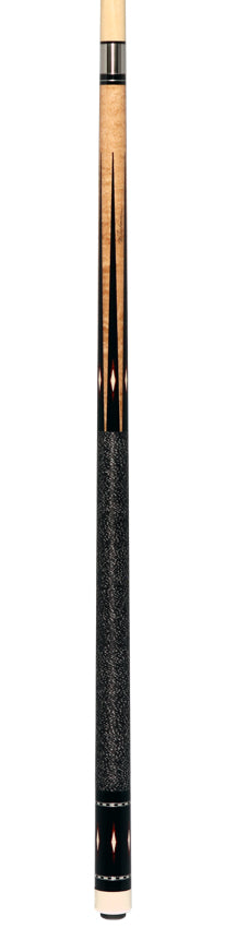 J Pechauer P14R Pro Series Pool Cue - Maple with Black Points and Cocobolo Inlays