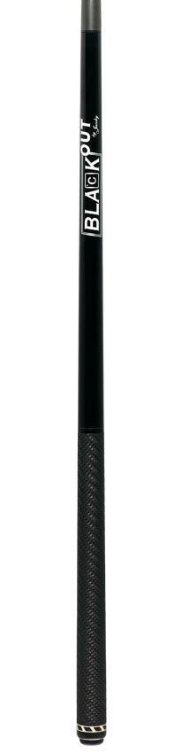 Jacoby BlaCkOut JACBKOUTSGBK Sport Wrap Carbon Fiber Break/Jump Cue - Black 6