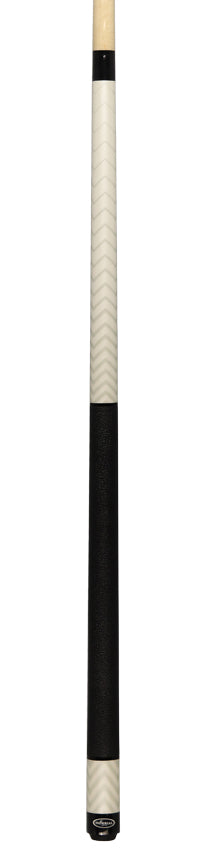 Imperial 13-790 Chevron Series Pool Cue - White with Leatherette Wrap
