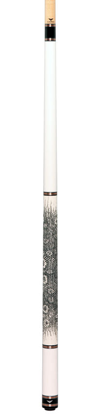 Cueroc CR-N02 Galaxy 2 Pool Cue - White Colored Maple with Ring-tailed Lizard Wrap 6