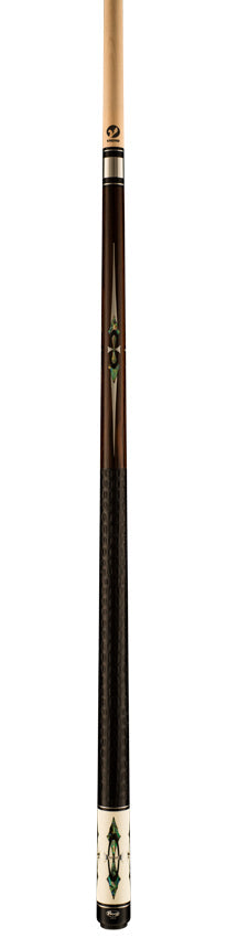 Viking DF0800 Defender Series Rosewood Forearm with 56 Genuine Abalone/Black /Mirror Inlays Pool Cue