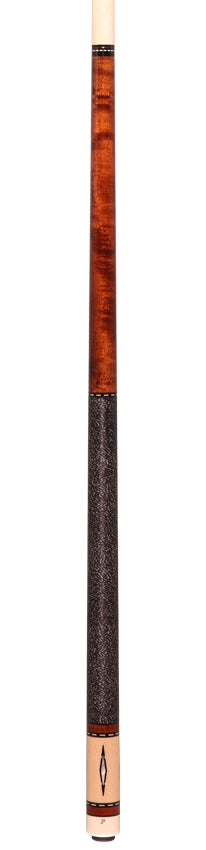 J Pechauer JP03T JP T Series Pool Cue - Chestnut-Stained Maple with Linen Wrap