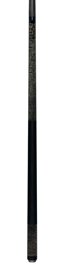 Bull Carbon Gray-Stained Birdseye Maple Play Cue with Textured Leather Wrap 6
