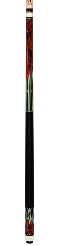 Fury VT2 Graphic Pool Cue with Pebble Grain Leather Wrap 6