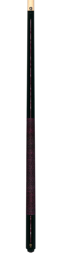 McDermott Black Urethane with Pink Pearl Inlays Cue of the Month with G-Core Shaft
